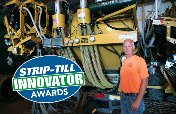 Brian Ryberg of Buffalo Lake, Minn., relies on a 24-row, triple-coulter Environmental Tillage Systems (ETS) SoilWarrior for strip-tilling corn, soybeans and sugar beets. ETS is one of a few companies that make equipment for 22-inch rows, the typical spacing for sugar beets.
