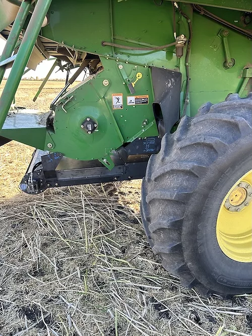 Global Neighbor Weed Seed Destroyer on combine.JPG